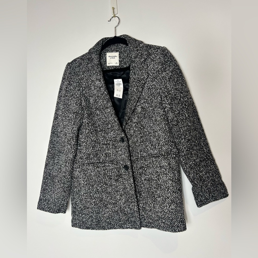 Abercrombie & Fitch NWT Tweed Blazer Heavy Coat Jacket